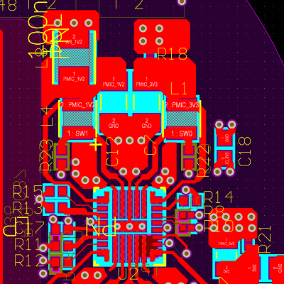 PCB layout in Altium Designer